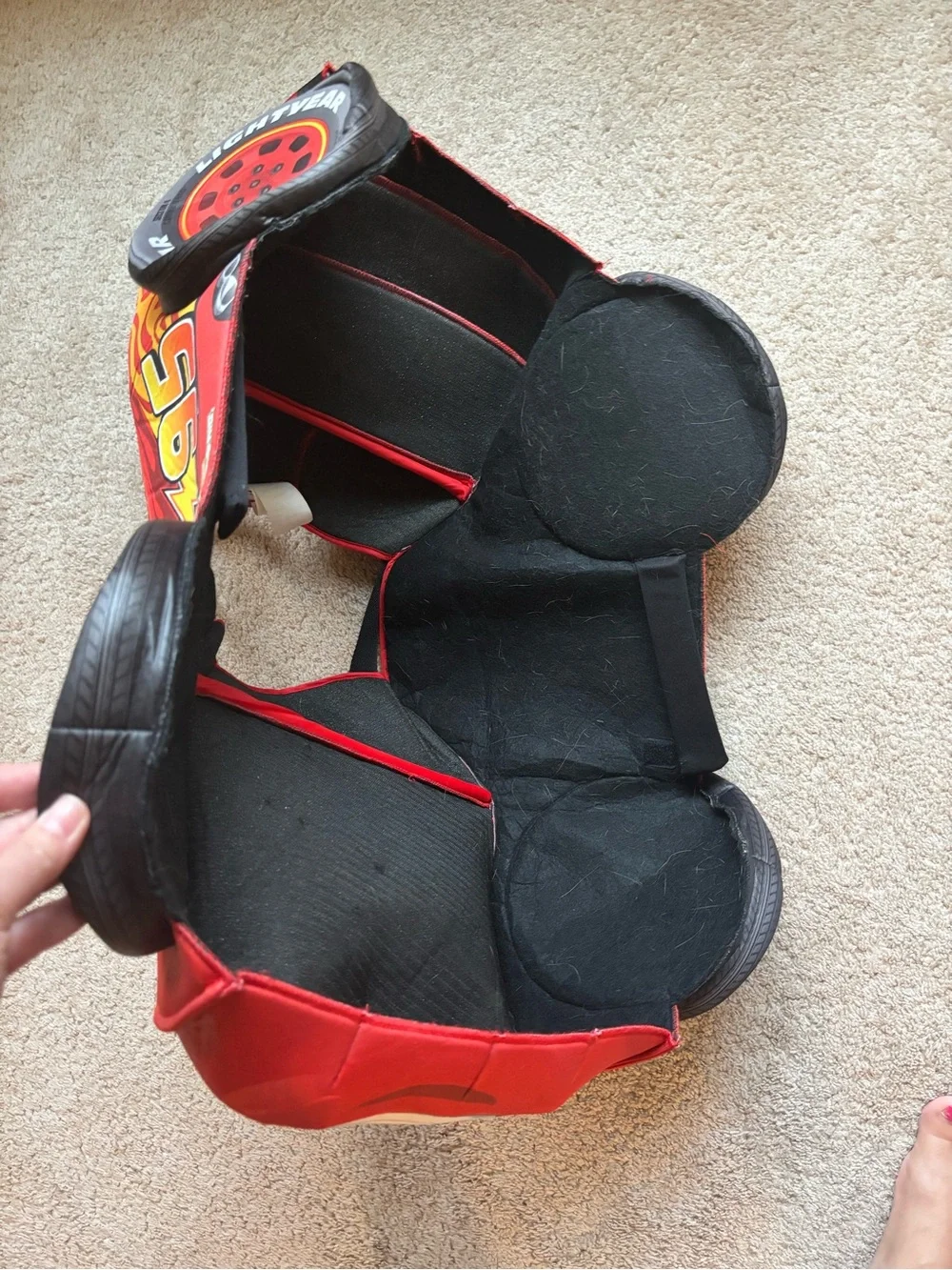 Disney Lightning McQueen Red and Black Kids Costume